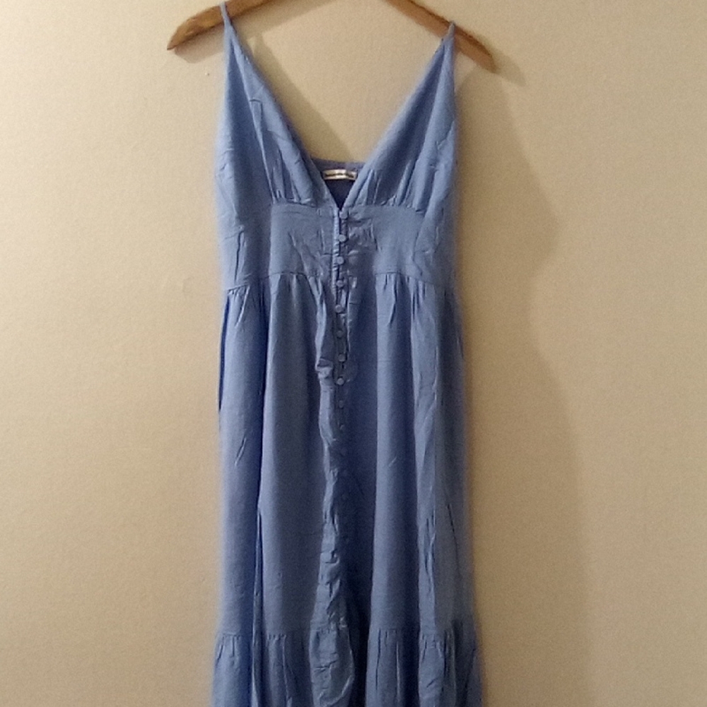 Abercrombie & Fitch Light Blue Strapless Dress